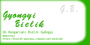 gyongyi bielik business card