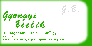 gyongyi bielik business card